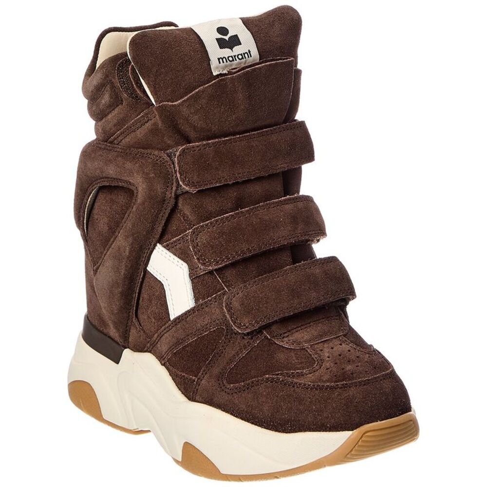Isabel Marant Balskee Suede High-Top Sneaker